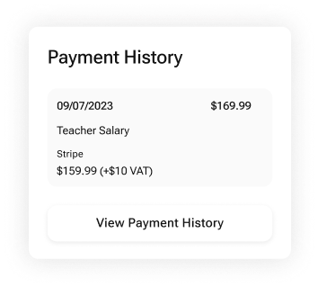 Payment history